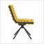 Ensemble de 2 chaises de salle à manger modernes en velours avec dossier en chaîne à bulles et pieds noirs, idéales pour des sièges élégants et confortables dans les salles à manger et les cuisines.-1283487646-1283487647