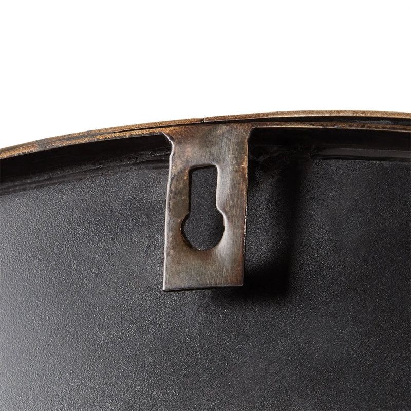 Palora Oval Bathroom Vanity Mirror, Antique Brass