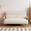 Fauteuil inclinable avec accoudoirs et canapé-lit pliable 3-en-1 de 59,06 po khania, dossier ajustable à 5 vitesses, pieds en bois massif-1828554437-1866532867