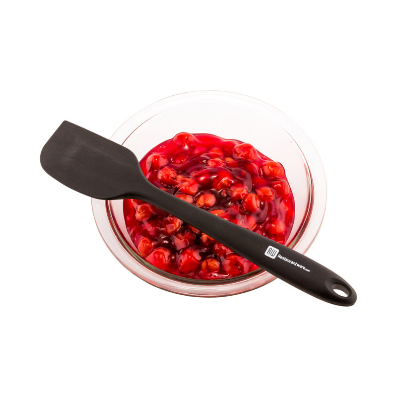 Spatule en silicone pour restaurant, Noir