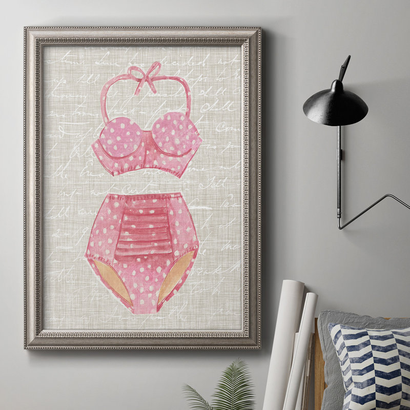 «Vintage Natation II», reproduction sur toile encadrée, H 36 po x l 24 po x P 2,5 po
