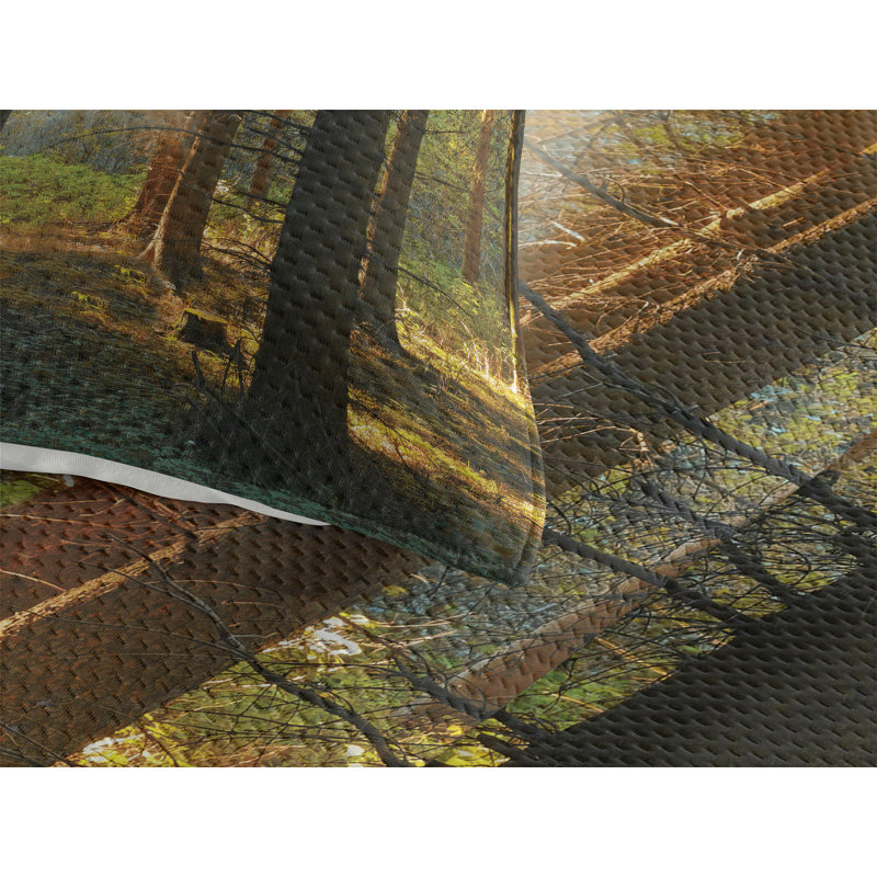 Forest Rustic Polyester Coverlet