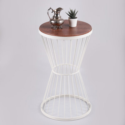 Solid Wood Top Nesting Tables End Table