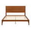 Grand lit plateforme Mid-Century moderne en bois de bambou de 12 pouces avec support en métal à lattes de bois, aucun sommier requis, assemblage facile-1969994722-1969994723