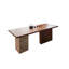 Bureau de 47,24 po en bois massif brun de style chinois-67764797