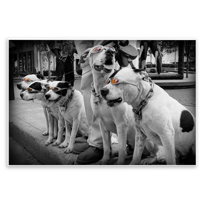 Plaque murale «Afprès Stroll Pups», conception par Scott Henderson, H 10 po x l 15 po