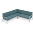 Canapé modulaire de patio avec coussins Travira