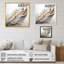 Plume blanche - cadre flottant, impression sur toile