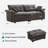 Modern Chenille Sectional Compression Sofa With Movable Ottoman – L-shaped Couch For Living Room, Soft Upholstery, 4 Colors (beige, Blue, Light Gray, Gray)-980701287