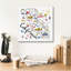  «California» par Farida Zaman, art mural sur toile, 18 po x 18 po-205121413