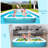 Plastic,Polypropylene Rectangle Inflatable Pool 22'' H x 22'' W x 120'' L