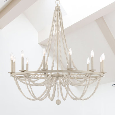 Knaack 12-Light Dimmable Beaded Chandelier 