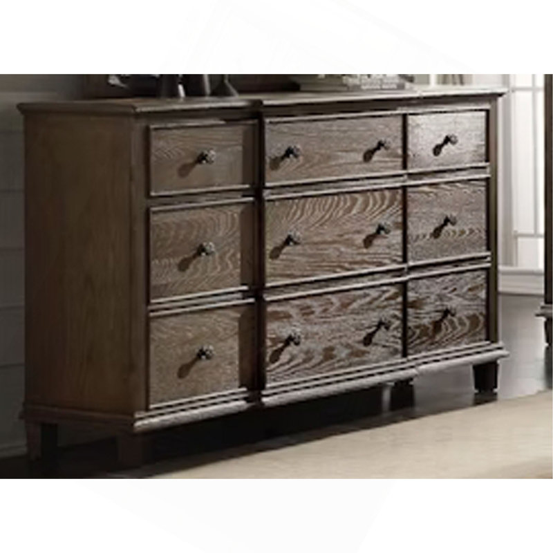 Weathered Oak Finish Dresser