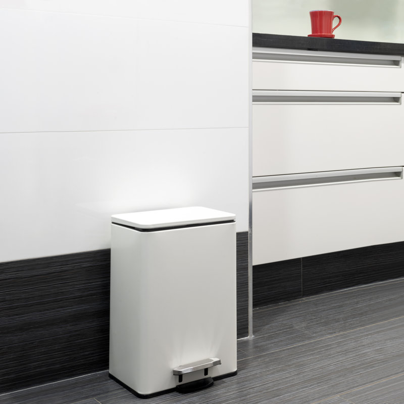 Petrosky Plastic Step On Kitchen Trash Can - 20L