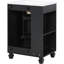 Meuble-lavabo classique de 24 po avec poignées en métal élégantes, charnières à fermeture en douceur, rangement sous le lavabo et trous de robinet pré-percés de style rétro avec une porte, 2 tablettes à niveaux, une structure ouverte en bois massif