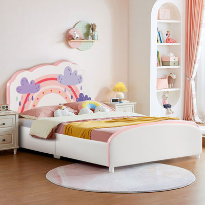 Lit plateforme tapissier pour enfants