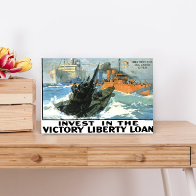1910S World War One Victory Liberty Loan Bond Poster Classic Retro Vintage Ocean Wall Art