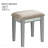 Transitional Style  1pc Vanity W/ Stool Set Core Design Storage Drawers Central Mirror Padded Stool Silver Finish Bedroom Furniture-925083231