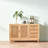 Simple Rattan Groove Handle Buffet Table
