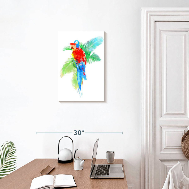 Fête tropicale, H 24 po x l 16 po