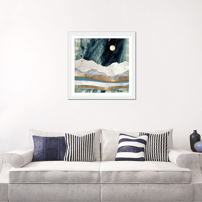 «Bold Sky», reproduction d'art, Papier encadré blanc, Blanc, H 24 po x l 24 po x p 1 po