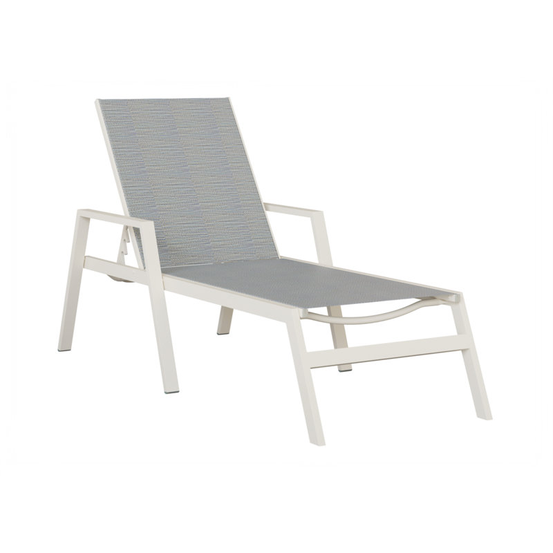 Méridienne Berlin Gardens Vida, Light Grey, Matte White