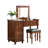 39.37"American-style brown sideboard with flip-up vanity top