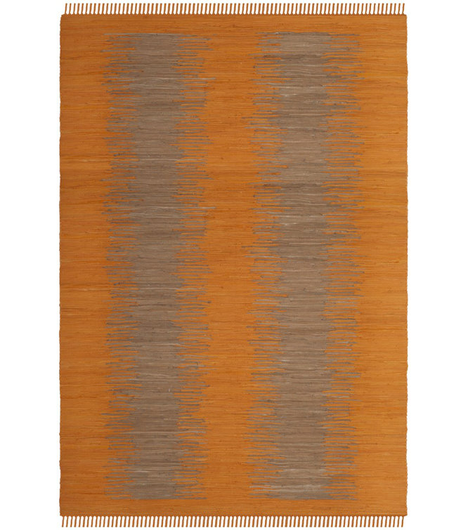 Annia Hand Woven Cotton Abstract Rug