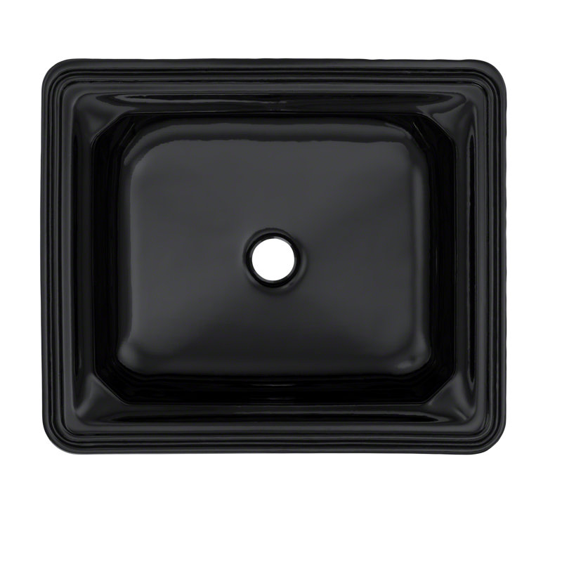 Guinevere® Vitreous China Octagonal Undermount Bathroom Sink with Overflow