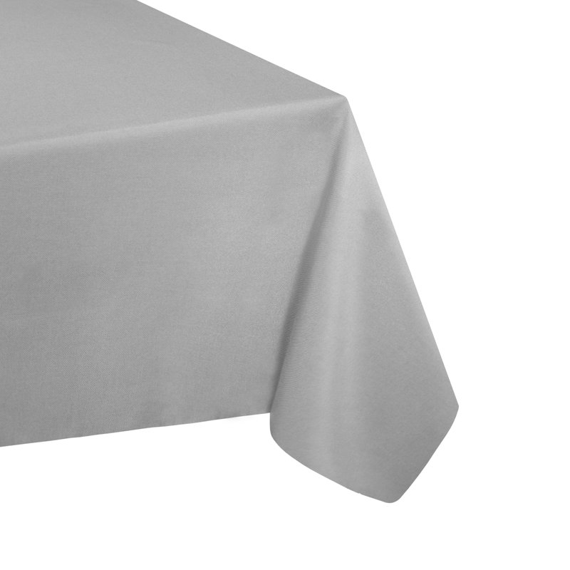 Nappe ronde en polyester Vallejos, 104 po x 60 po, oblong, Gris