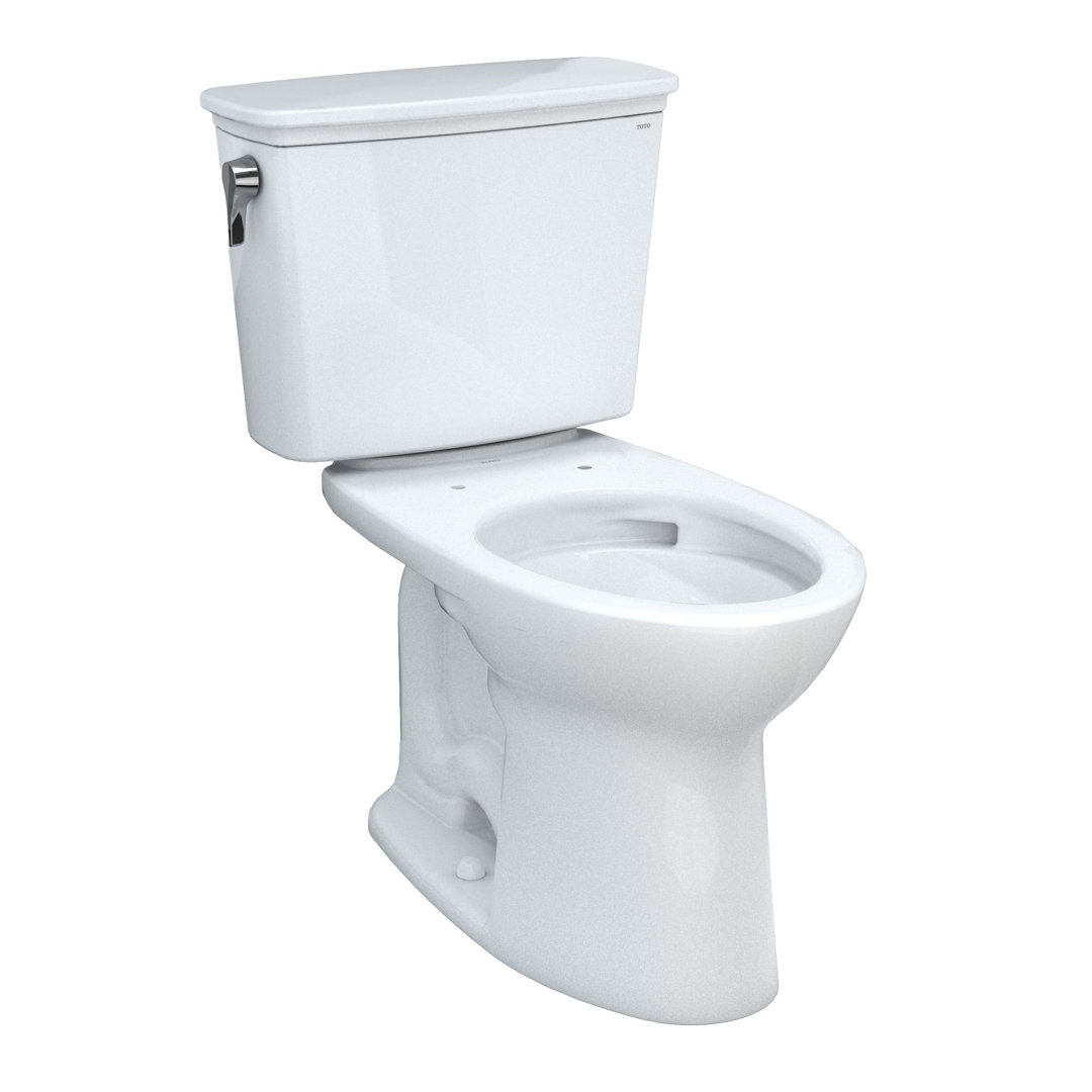 Drake® 1.28 GPF (Water Efficient) Elongated Two-Piece Toilet with Tornado Flush (Seat Not Included) TOTO Rough-In