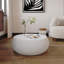 Table basse moderne en marbre avec plateau tambour en cuir pour meubles de salon-129682108-129682110