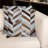 (Set of Two) Chevron Cowhide Throw Pillows-1511029357