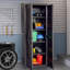 Grande armoire de rangement robuste avec 2 portes, espresso-58931529-58931535