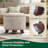 Upholstered Storage Ottoman Bench, Tufted Ottoman Footrest Round Footstool Foot Rest for Living Room-1188242644
