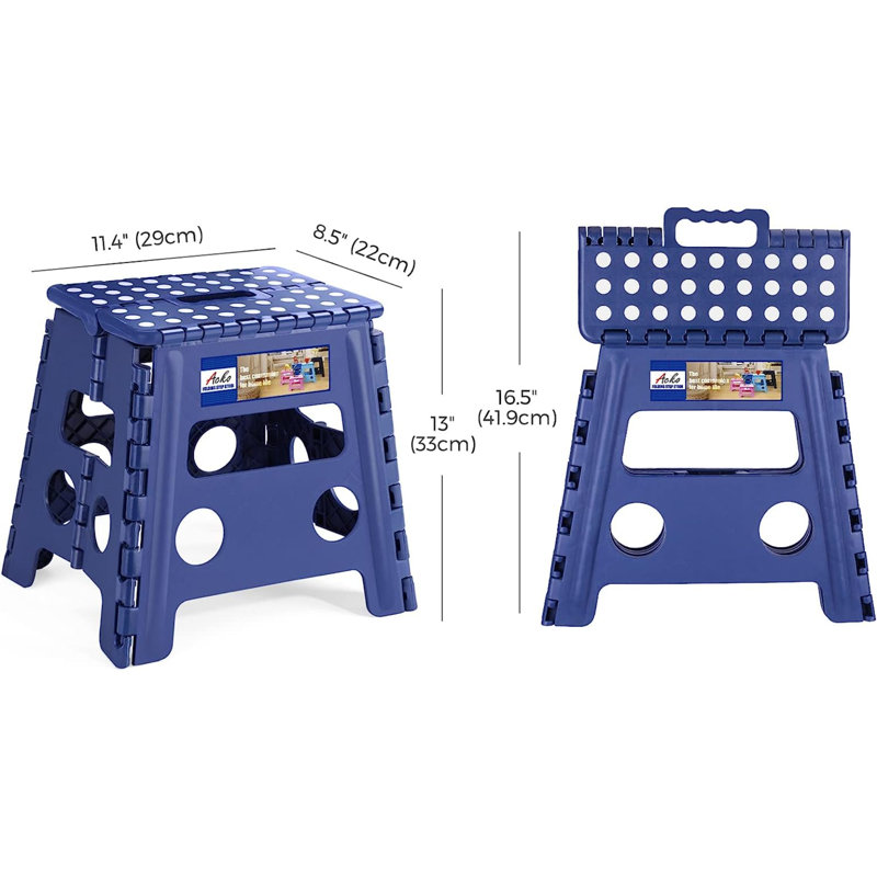 Aitor Royal Blue Foldable Step Stool