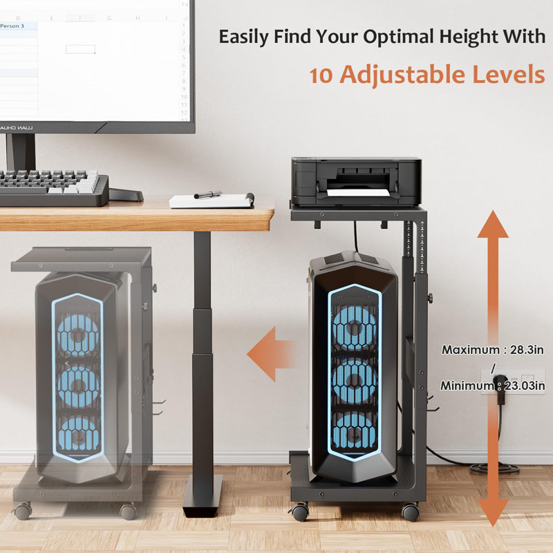 71.9cm H x 48.8cm W CPU Holder