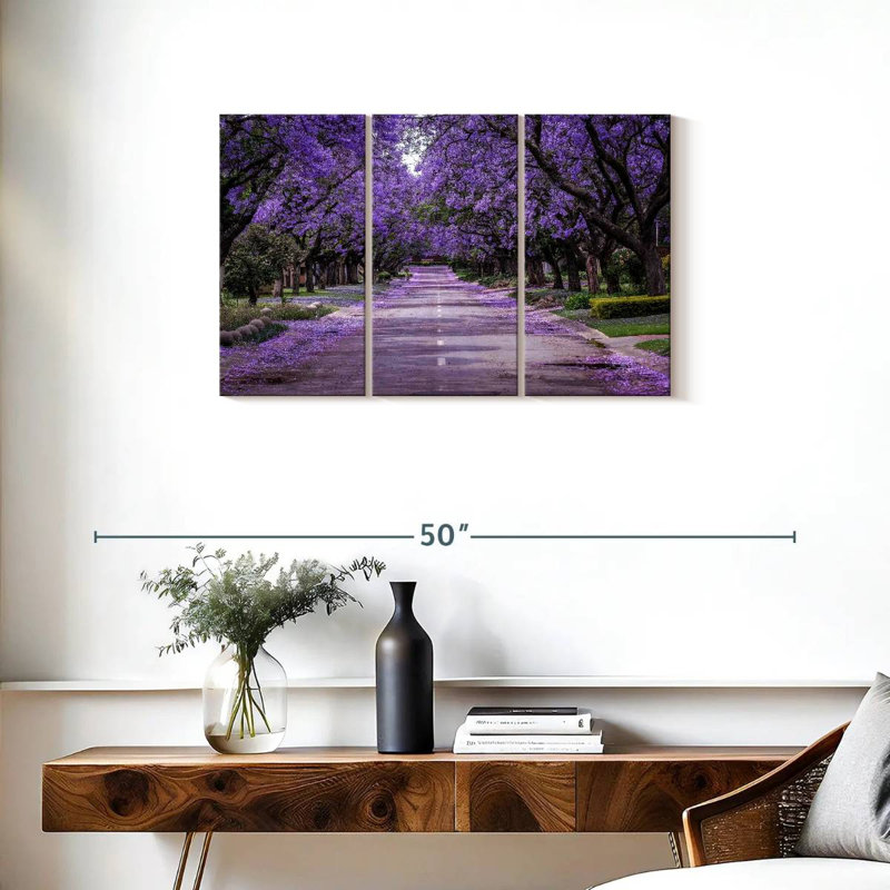 Sirci, rue Jacaranda en fleurs, H 20 po x l 33 po