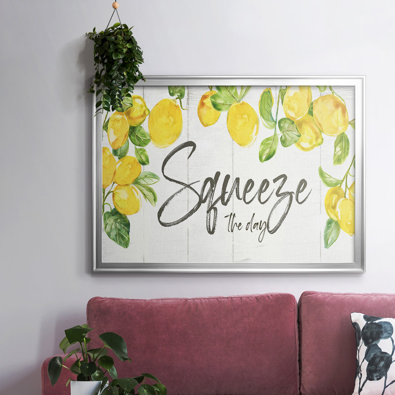 Lemon Squeeze, reproduction d'art sur toile, Argent, H 14 po x l 20 po x P 1,5 po