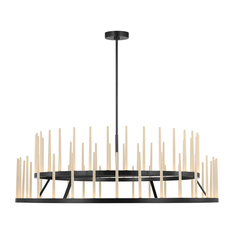Sagrada LED Chandelier, 20" H x 60" W x 60" D, Bronze, 64 Lights
