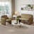  Morden Minimalist Upholstered Chenille Loveseat Sofa, Decorative Sofa for Living Room-736758951