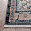 Tapis noir rétro à motif floral bohème Espinal Minos-49467076