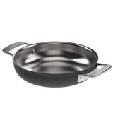 Demeyere Black 5 Stainless Steel With Ceramic Exterior Coating 9.5-In Double Handle Fry Pan