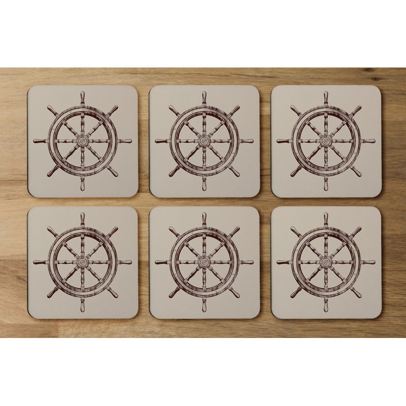 Square 6 Piece Coaster Set