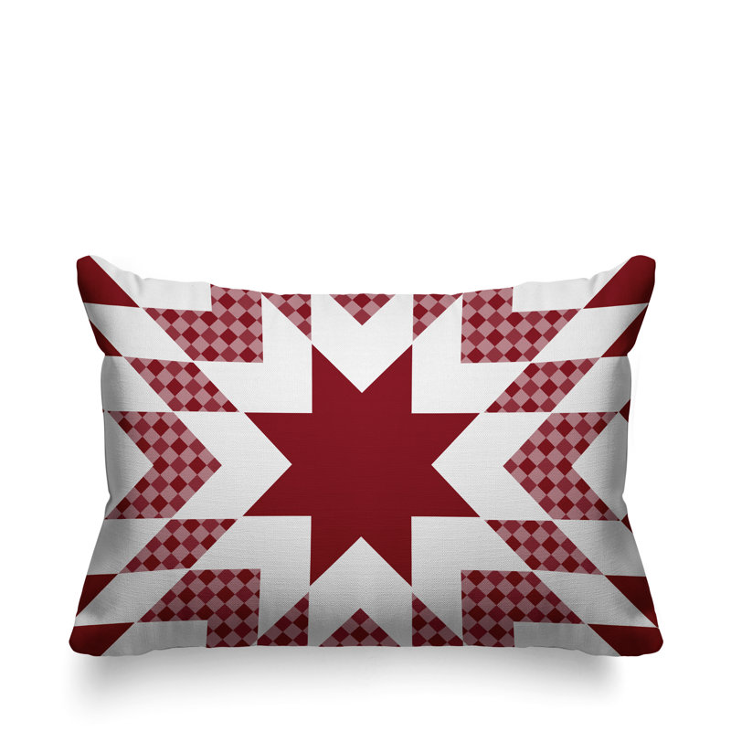 Coussin décoratif intérieur / extérieur Zozo Country, Rouge