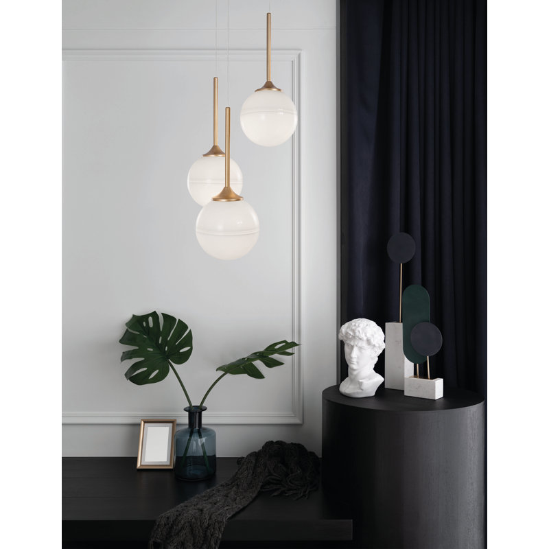 3 - Light Gold Cluster Pendant