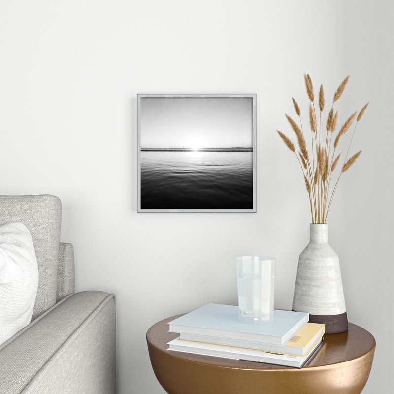 Calm Sea par Bree Madden - reproduction de cadre photo, Argent, H 20 po x l 20 po x P 1 po