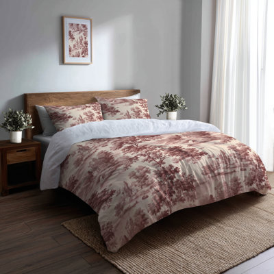Ensemble de literie 3 pièces French Country - housse de couette et coussin décoratif