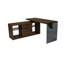 Bureau de direction en L avec armoire de rangement 55,83 "Lux-96408959