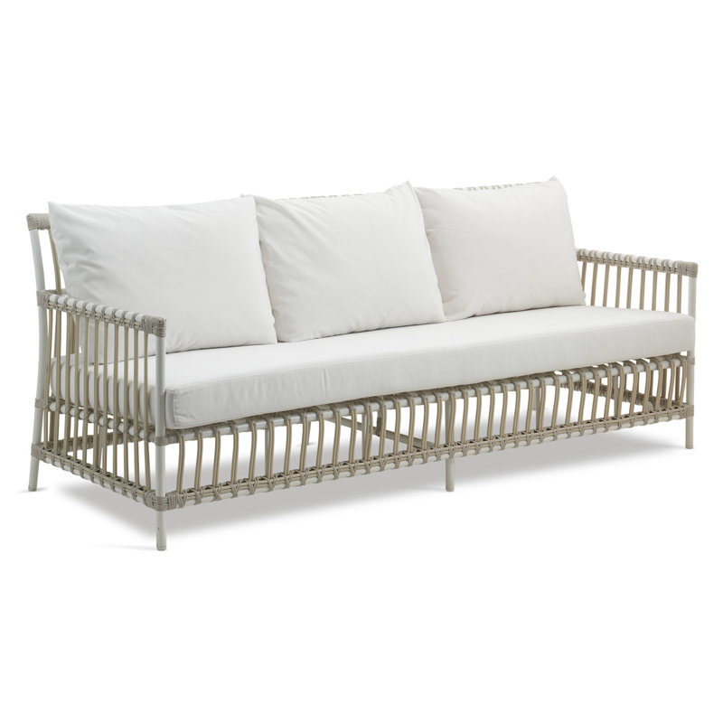 Caroline Outdoor 3-Seater Sofa, Dove White, Dove White